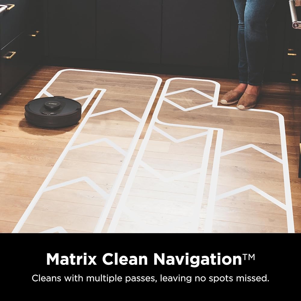 - Shark AV2501S AI Ultra Robot Vacuum, with Matrix Clean, Home Mapping, 30-Day Capacity HEPA Bagless Self Empty Base, Perfect for Pet Hair, Wifi, Dark Grey