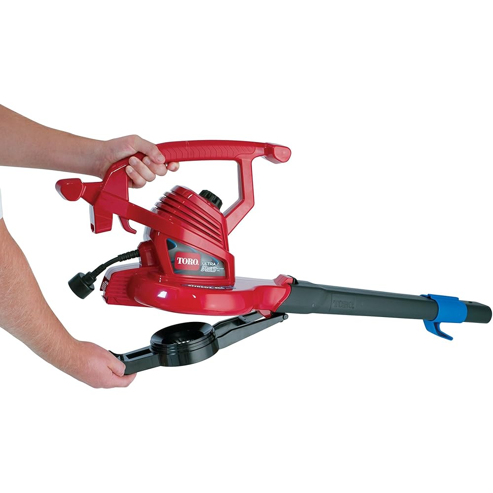 Toro 51621 UltraPlus Leaf Blower Vacuum, Variable-Speed (up to 250 mph) with Metal Impeller, 12 amp,Red : Patio, Lawn & Garden
