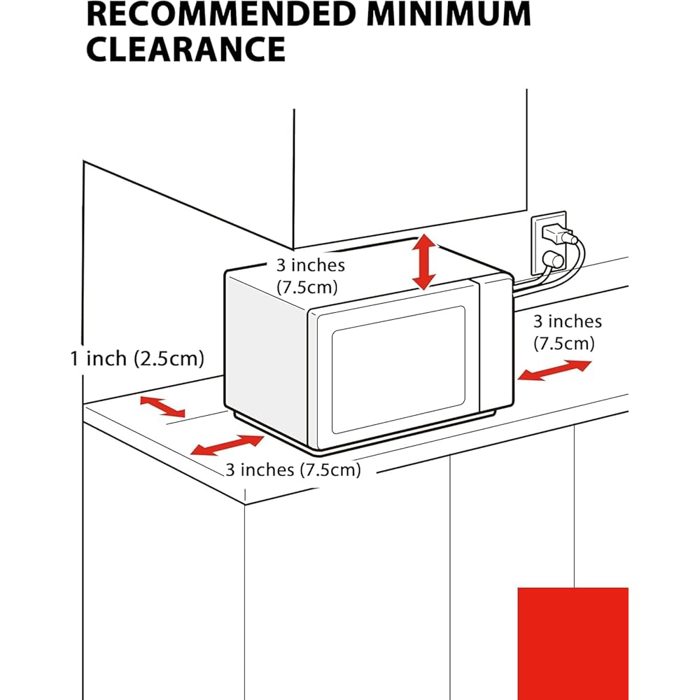 TOSHIBA ML-EM45P(BS) Countertop Microwave Oven with Smart Sensor and Position Memory Turntable, Function, 1.6 Cu.ft 13.6