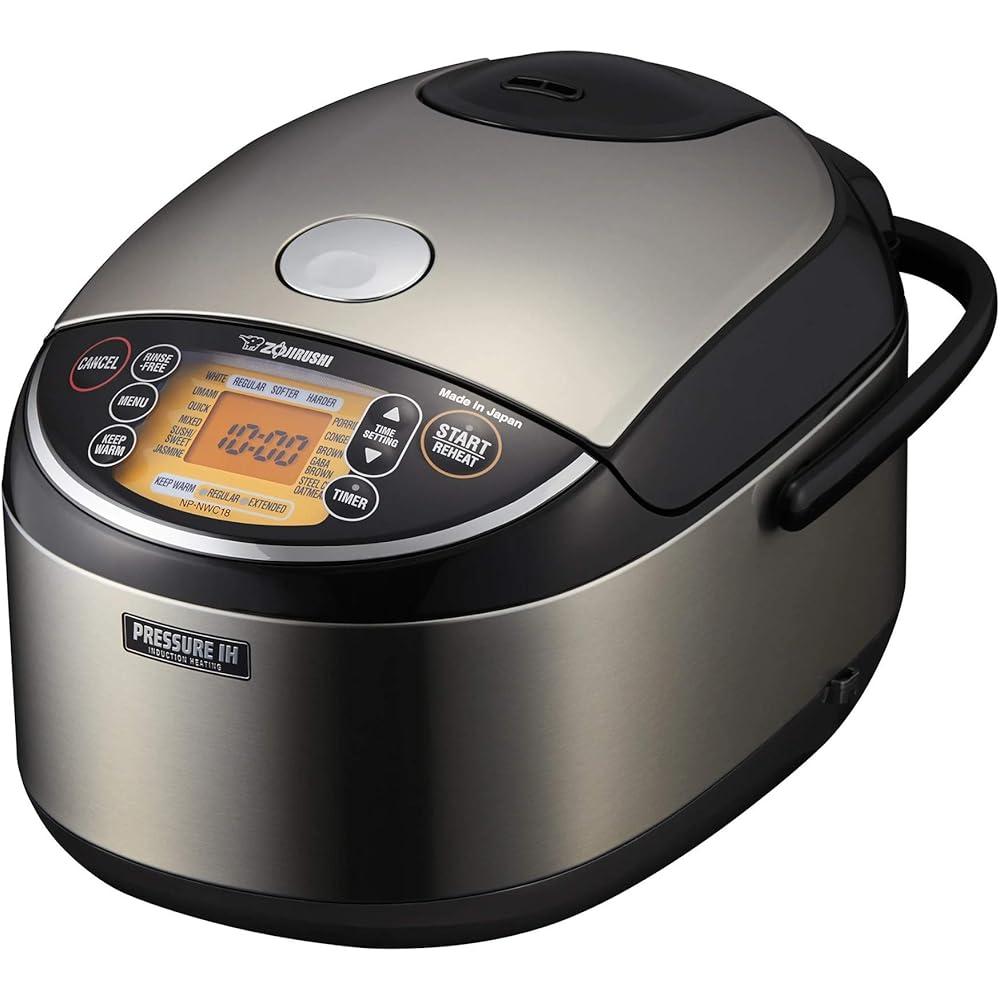 Zojirushi NP-NWC18 Pressure Induction Heating 10-Cup Rice Cooker and Warmer: Home & Kitchen