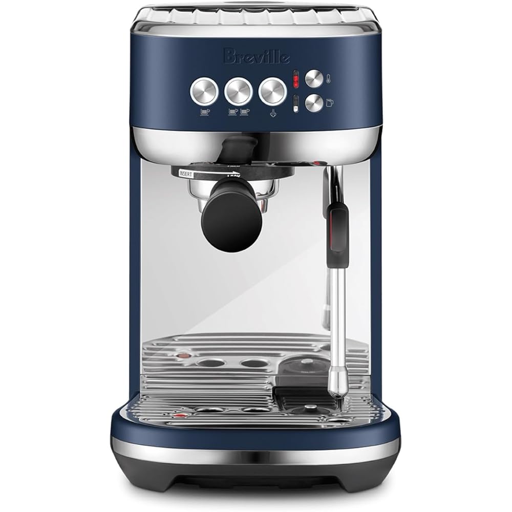 Breville Bambino Plus Espresso Machine BES500DBL, Damson Blue: Home & Kitchen