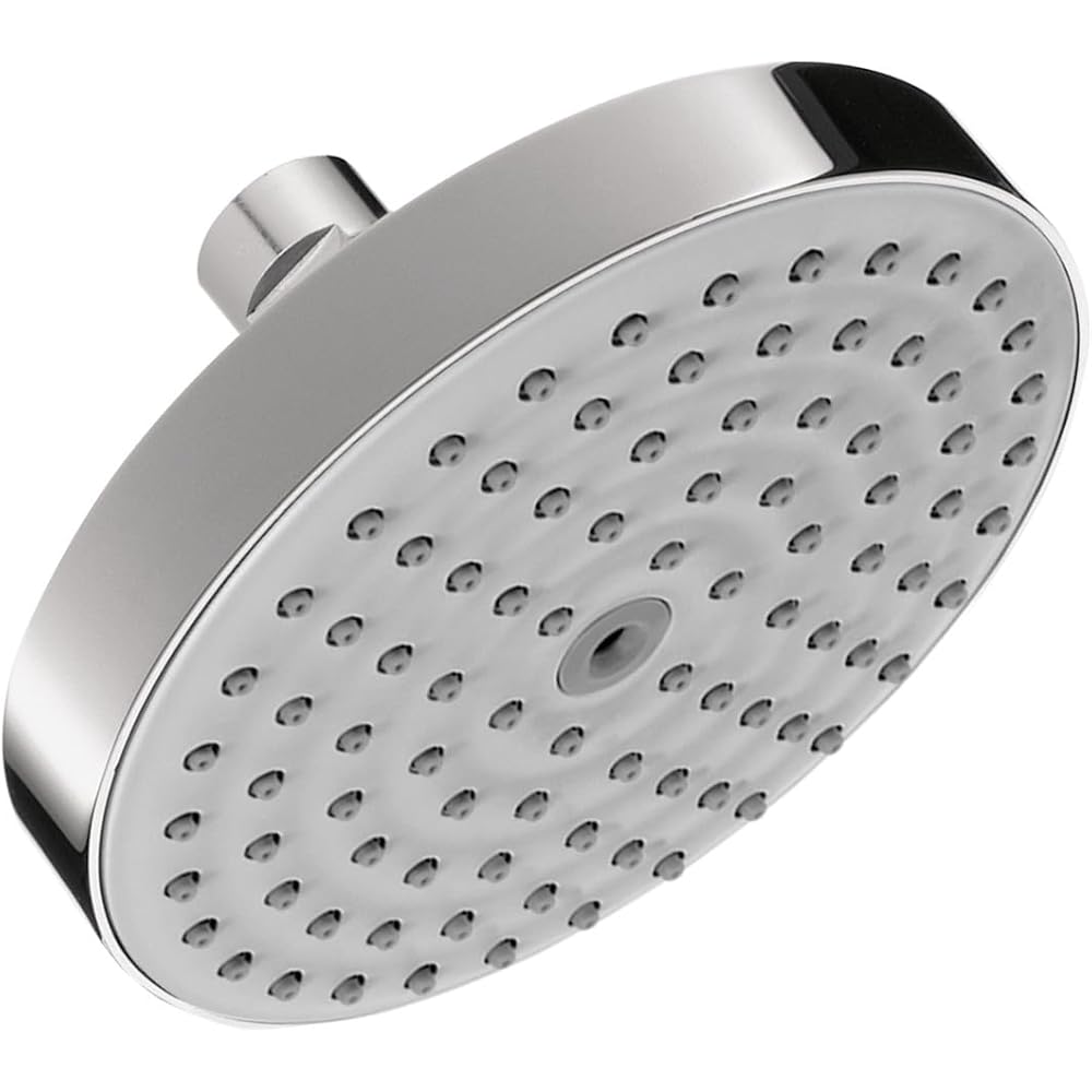 hansgrohe Raindance S 5-inch Showerhead Easy Install Modern 1-Spray RainAir Air Infusion with Airpower with QuickClean in Chrome, 04342000 - Fixed Showerheads -