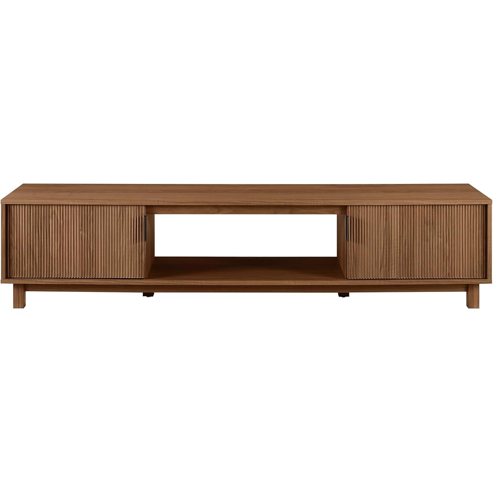 Walker Edison Arundo Fluted TV Stand for TVs up to 80 Inches, 70