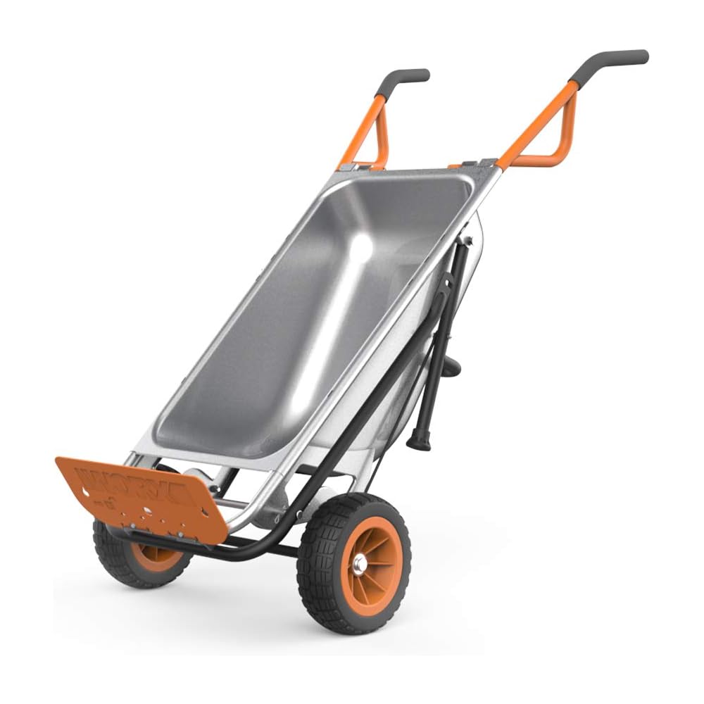 : Worx WG050 8-in-1 Aerocart Garden Cart/Wheelbarrow Heavy Duty/Dolly : Patio, Lawn & Garden