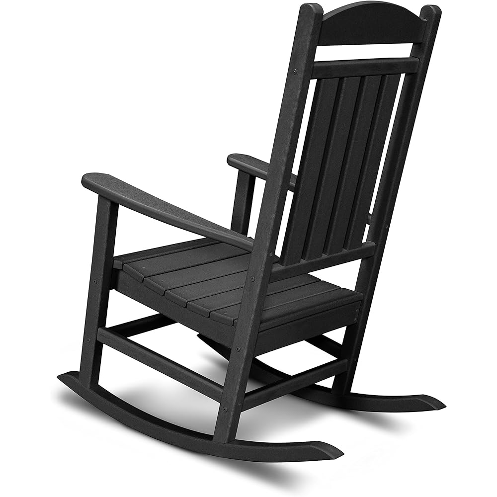 POLYWOOD Presidential Rocking Chair in Black