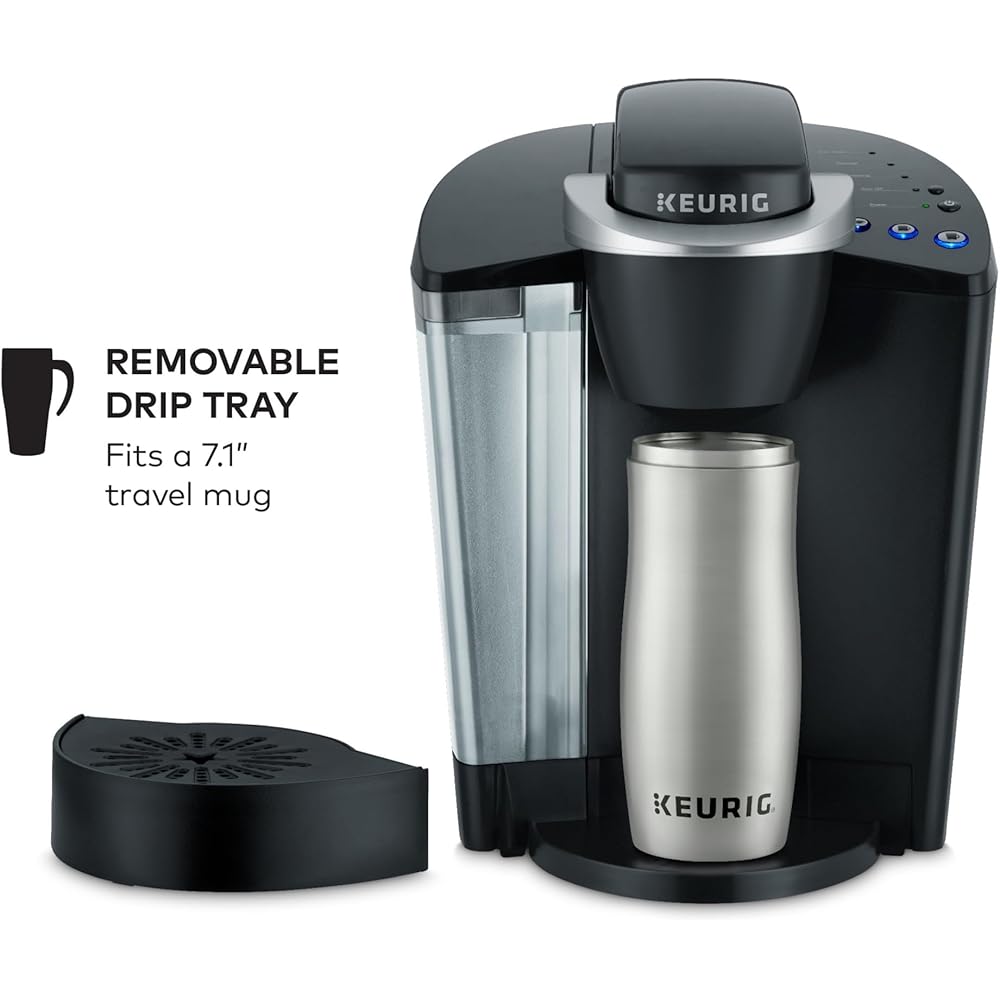 Keurig K-Classic Single Serve K-Cup Pod Coffee Maker, with 3 Brew Sizes, 48oz Removable Reservoir, Black: Home & Kitchen