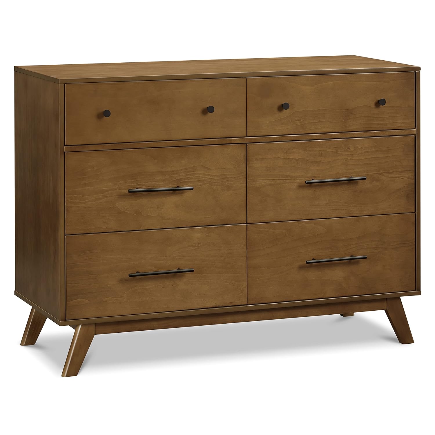 DaVinci Otto 6-Drawer Baby Dresser for Bedroom - GREENGUARD Gold Certified - Multi-Purpose Storage Double Chest of Drawers for Boys and Girls -Dresser for Kids Bedroom, Living Room, Nursery -Walnut : Home & Kitchen