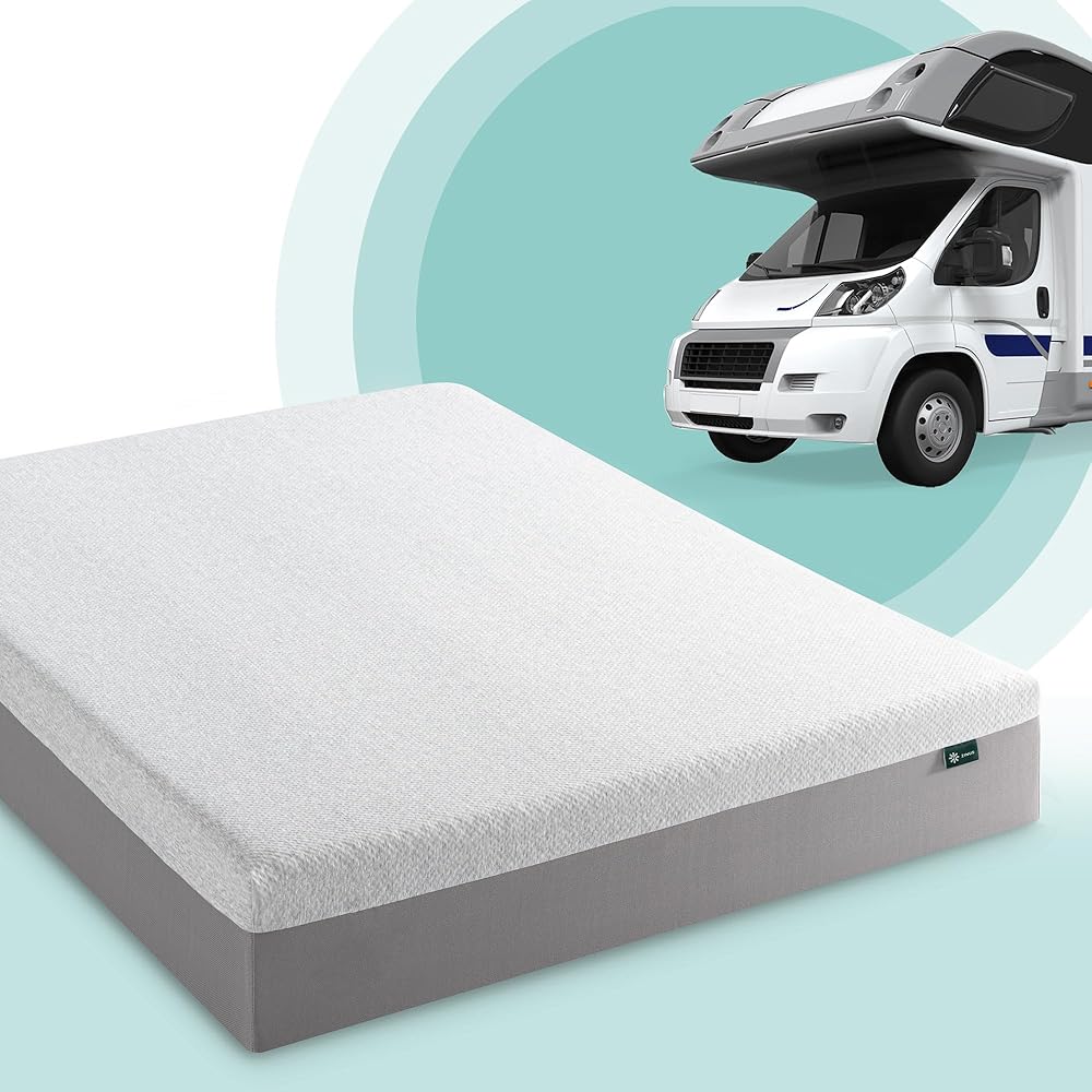 ZINUS 8 Inch Ultima RV Memory Foam Mattress [New Version], Short Queen, Fiberglass Free, Medium Firm Feel, Breathable Memory Foam, Certified Safe Foams & Fabric, Mattress in A Box : Home & Kitchen