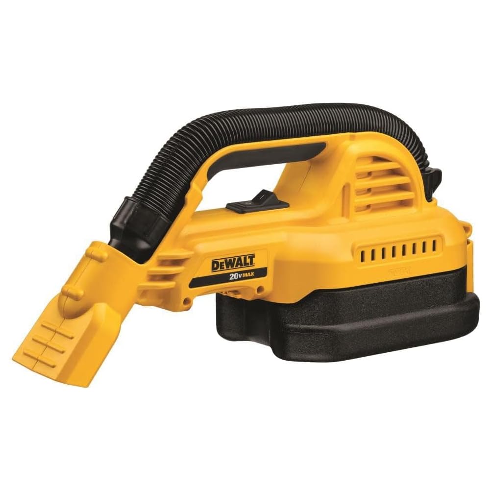 DEWALT 20V MAX Hand Vacuum, Cordless, for Wet or Dry Surfaces, 1/2-Gallon Tank, Washable Filter, Portable, Bare Tool Only (DCV517B) -