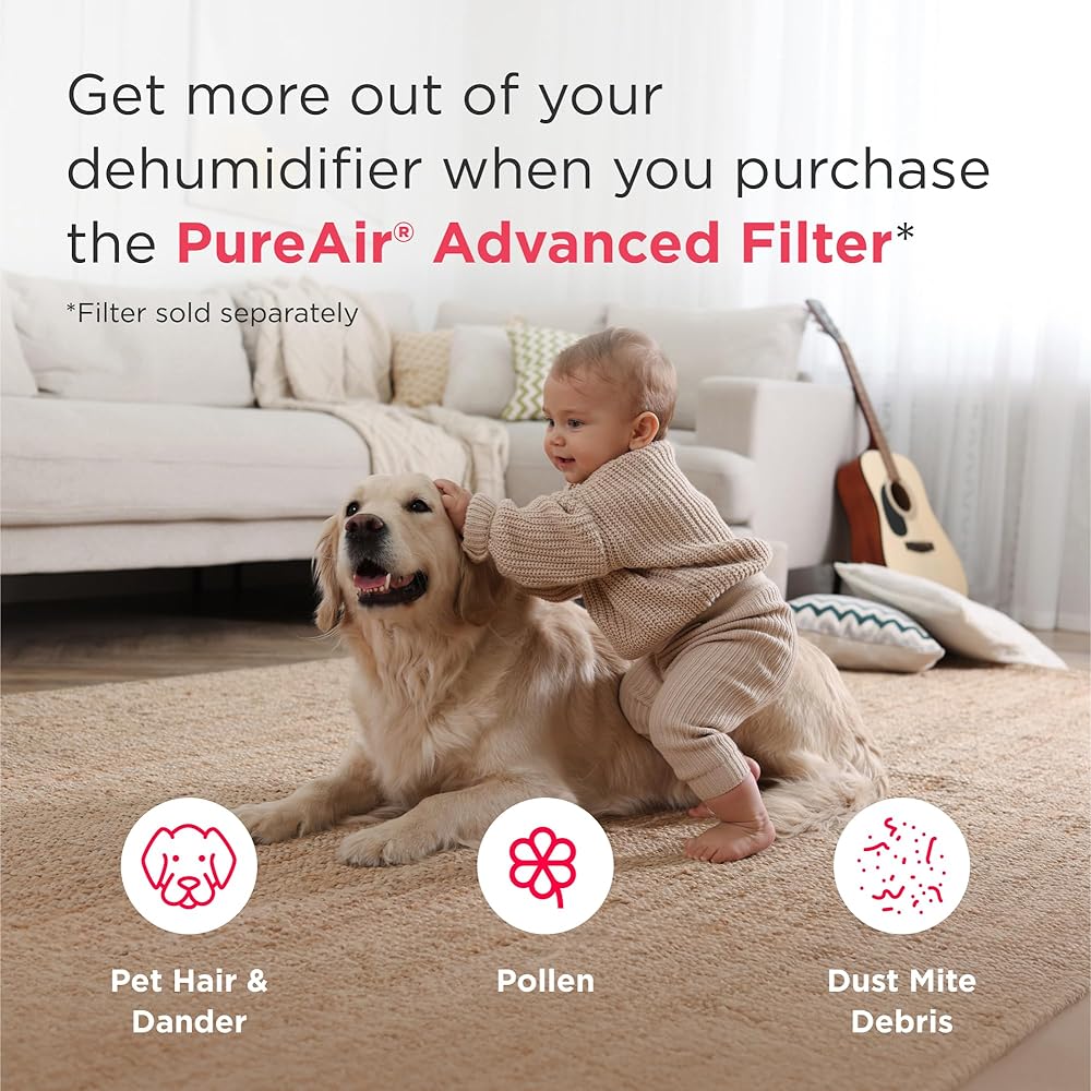 - Frigidaire 50-Pint Portable Dehumidifier with Wi-Fi and Energy Star Certification for Medium/Large Rooms & Basements, Custom Humidity Control, Auto Shut Off, White