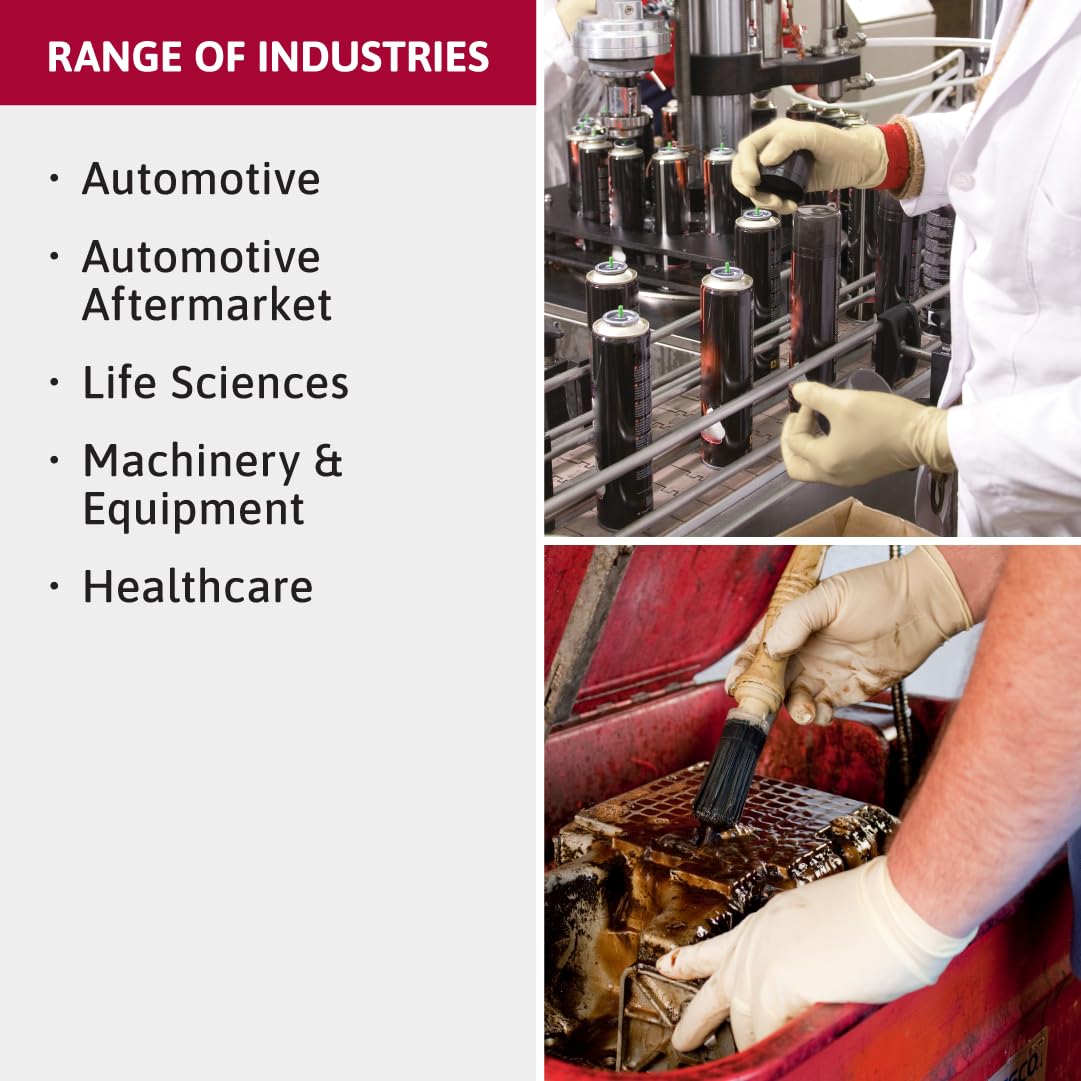 Ansell MICROFLEX Diamond Grip MF-300 Disposable Latex Gloves for Automotive, Healthcare, Machinery Industries - Large, Natural (Case of 1000): Science Lab Controlled Environment Gloves: Industrial & Scientific