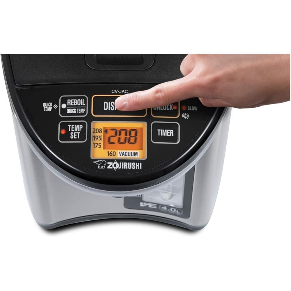 Zojirushi CV-JAC50XB 5.0 Liter VE Hybrid Water Boiler and Warmer (Stainless Black) : Home & Kitchen