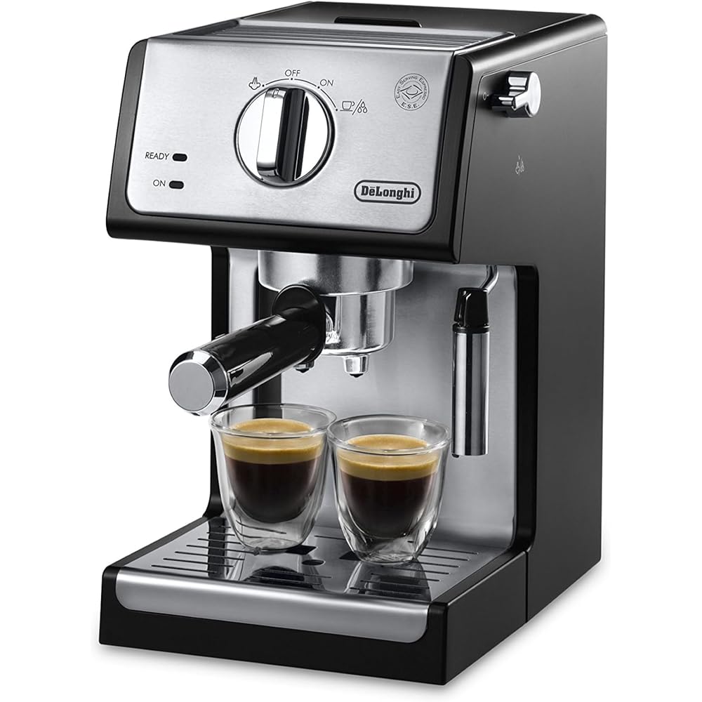 De'Longhi 15-Bar Pump Espresso Machine with Milk Frother & Temperature Control - Compact Barista Coffee Maker Kit for Espresso, Latte, Cappuccino & Iced Coffee, Easy to Clean Design