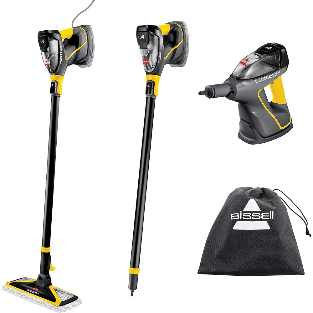 - BISSELL Power Steamer Heavy Duty 3-in-1 Steam Mop and Handheld SteamShot for Indoor and Outdoor Use:Garage, Workshop, Auto, Boat, Recreational Vehicles; Windows,Outdoor Furniture and Decks,Black,2685A