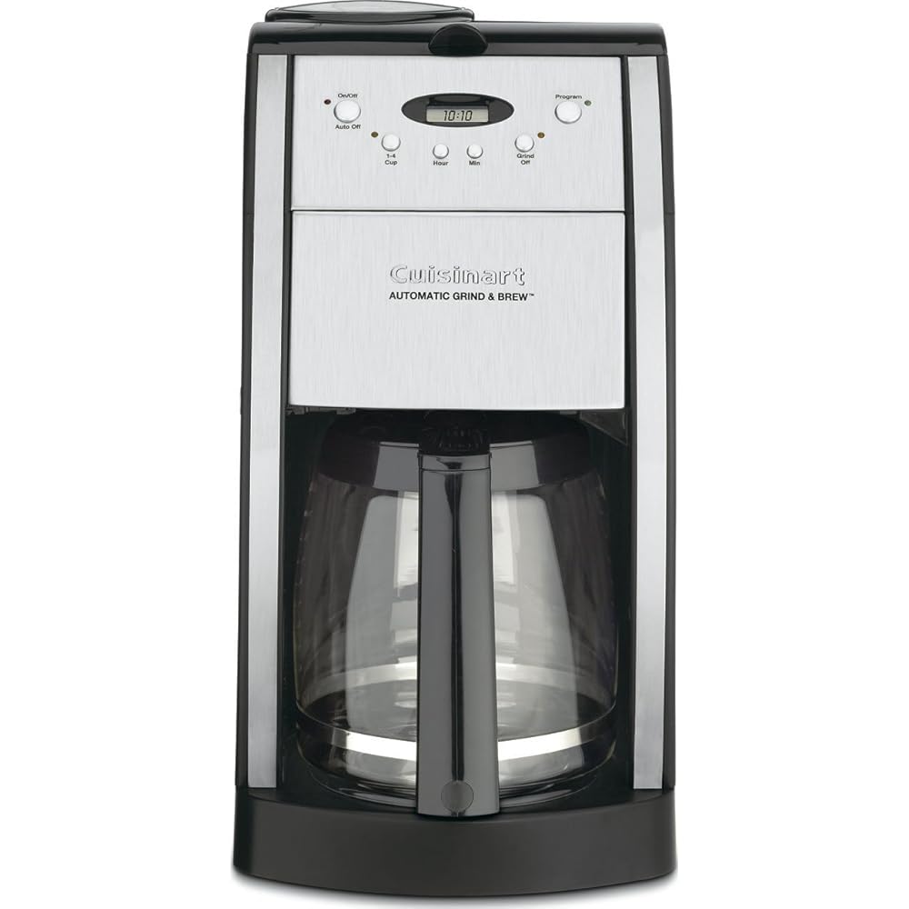 Cuisinart DGB-550BKP1 Automatic Coffeemaker Grind & Brew, 12-Cup Glass, Black: Drip Coffeemakers: Home & Kitchen