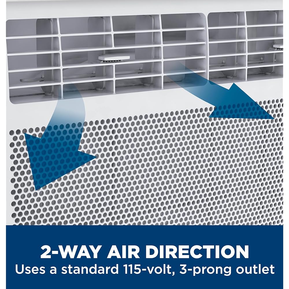 GE Window Air Conditioner Unit, 6,000 BTU for Small Rooms up to 250 sq ft. with Adjustable Fan and Cooling Settings, Perfect for Small Bedroom or Living Room, Easy Install Kit Included, White : Home & Kitchen