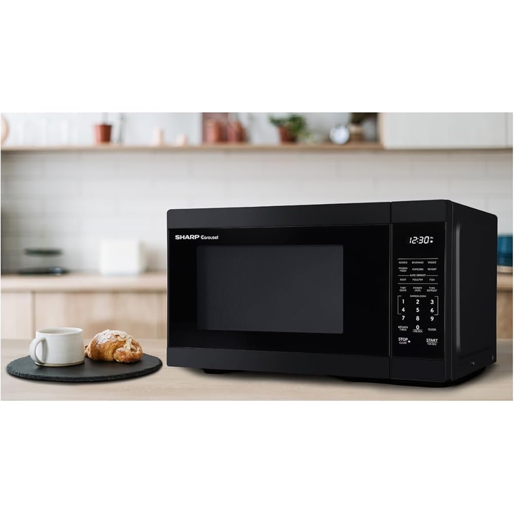 SHARP Countertop Microwave Oven with Removable 12.4