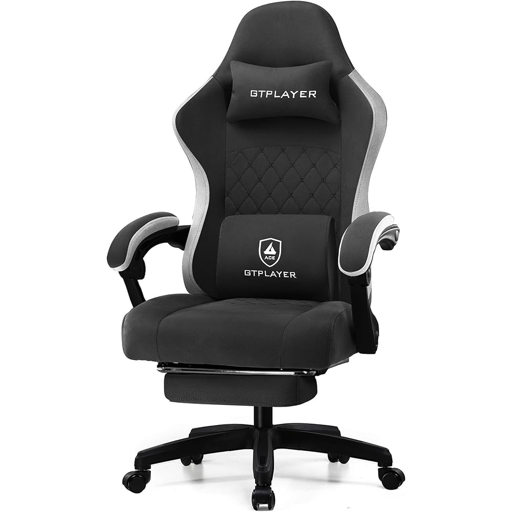 GTPLAYER Gaming Chair, Computer Office Chair with Pocket Spring Cushion, Linkage Armrests and Footrest, High Back Ergonomic Computer Chair with Lumbar Support Task Chair with Footrest : Home & Kitchen