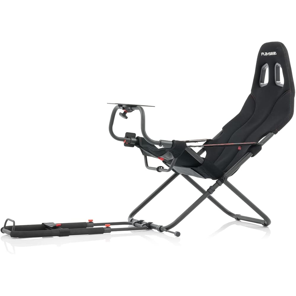 Playseat Challenge Racing Simulator Cockpit | Foldable & Adjustable | for High Performance Sim Racing | Compact & Flexible | Supports All Steering Wheels & Pedals | for PC and Console : Video Games