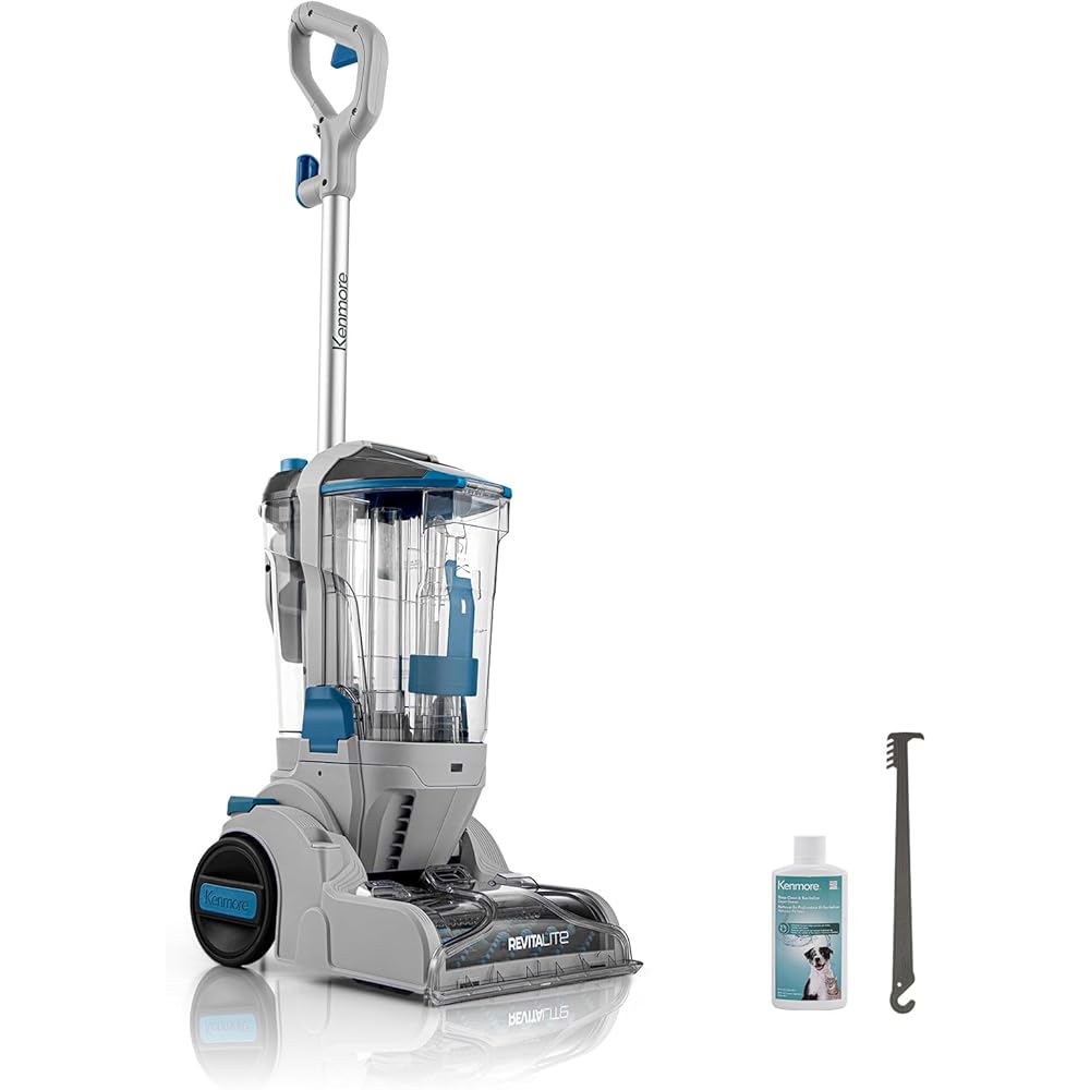 - Kenmore KW4010 Pet Portable Carpet Cleaner Machine with High Cleaning Power, 3.2L Clean Tank & 1.4L Dirty Tank, 25ft Cord Length and Two Easy Removable Brushroll for Rug & Upholstery