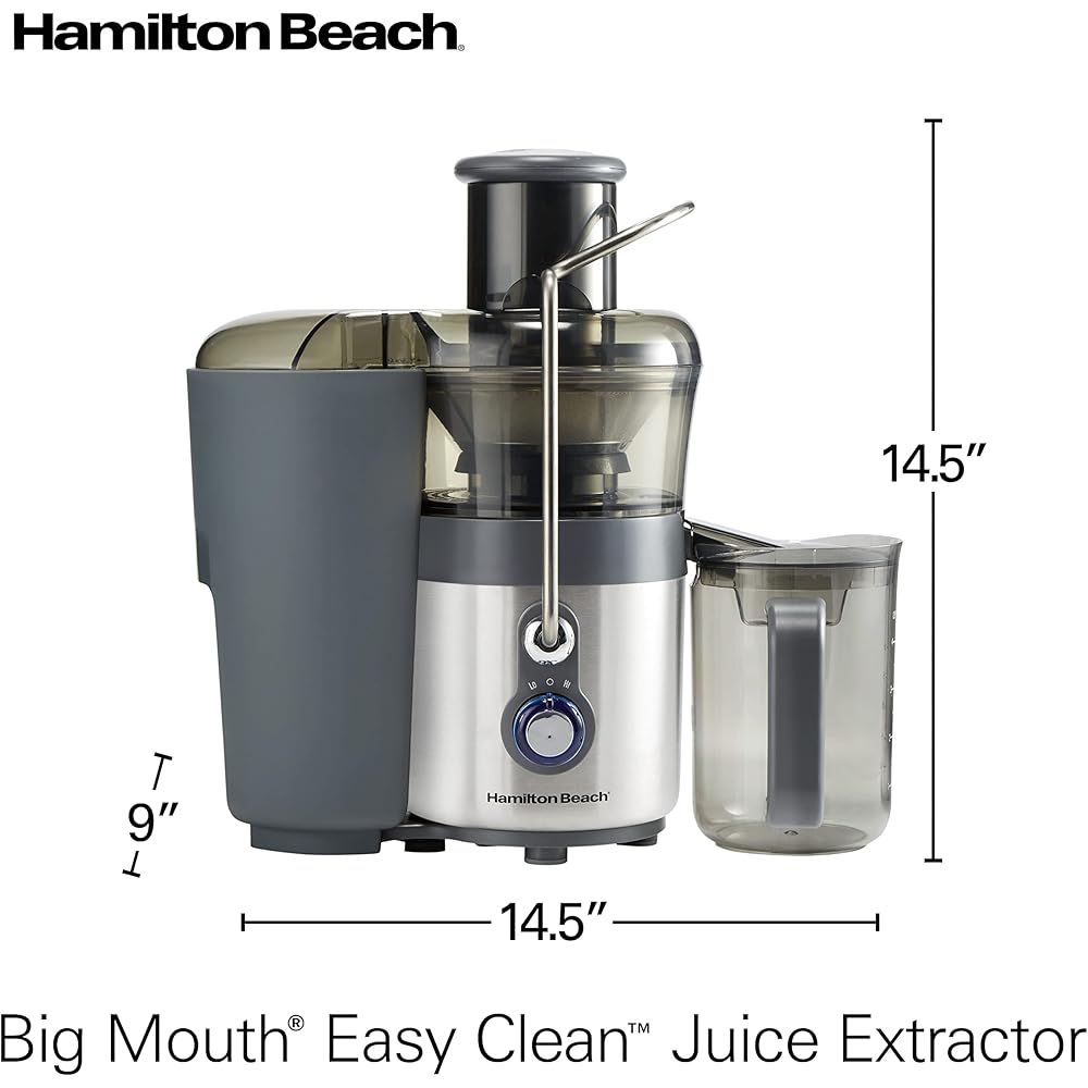 Hamilton Beach Juicer Machine, Centrifugal Extractor, Big Mouth 3