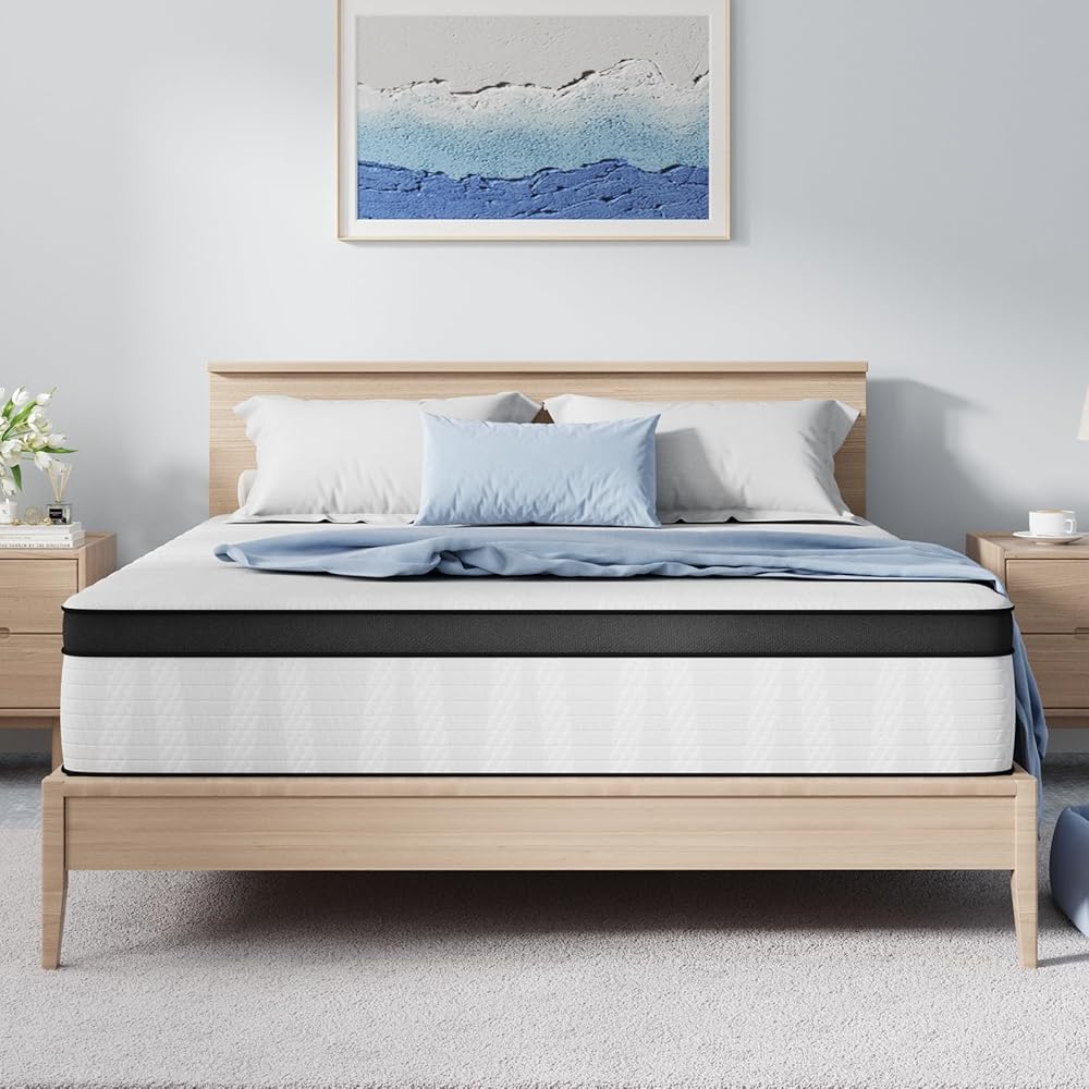 Avenco Full Mattress, 10 Inch Medium Firm Full Size Mattress in a Box, Hybrid Mattresses with Smarts™ Coil Pocket Springs for Motion Isolation, Strong Edge Support, CertiPUR-US Certified : Home & Kitchen