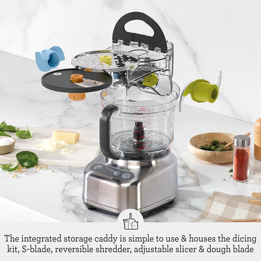 Breville BFP610 Sous Chef 9 Cup Food Processor, Small, Brushed Stainless Steel: Home & Kitchen