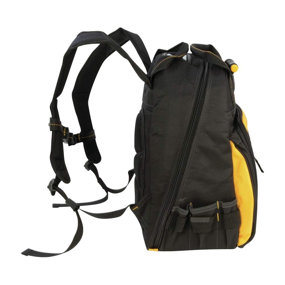 DEWALT DGL523 Lighted Tool Backpack Bag, 57-Pockets -