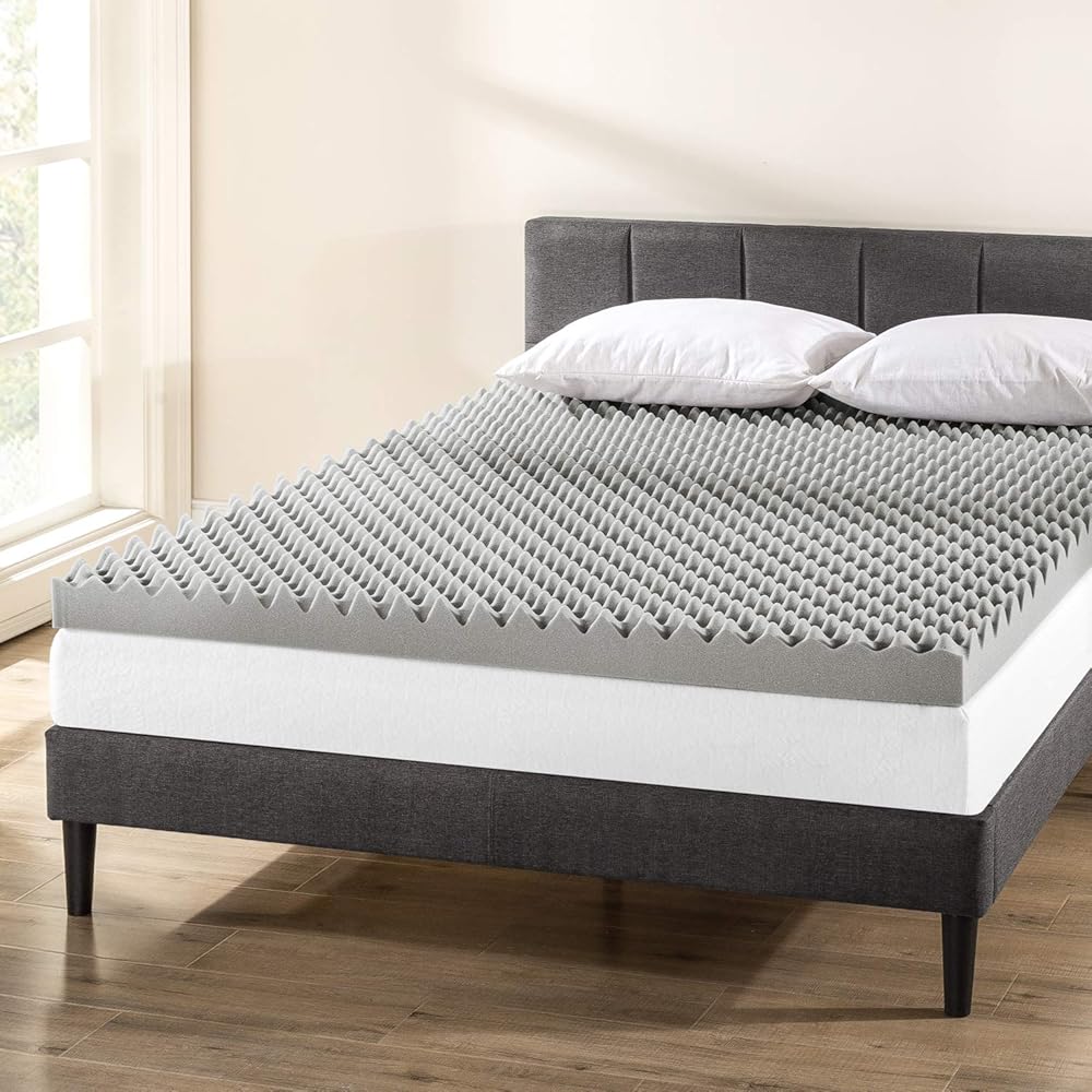 Best Price Mattress Mellow 4 Inch Egg Crate Memory Foam Mattress Topper with Infusion, Queen : Home & Kitchen