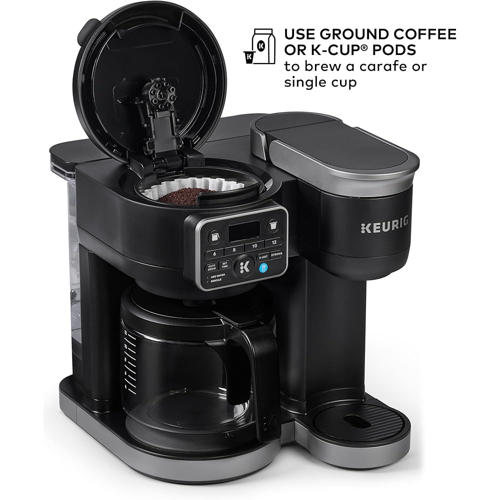 Keurig K-Duo Hot & Iced Single Serve & Carafe Coffee Maker, MultiStream Technology, 72oz Reservoir (Gen 2): Home & Kitchen