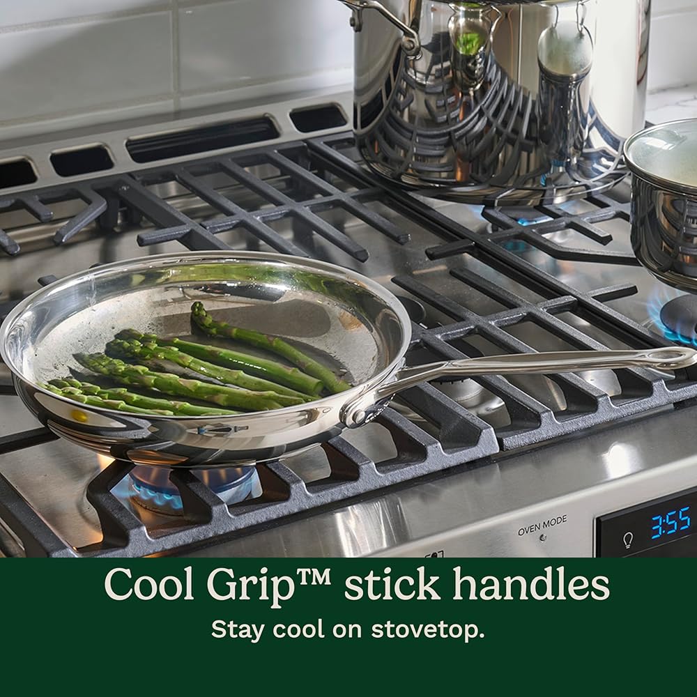Cuisinart 77-11G Stainless Steel 11-Piece Set Chef's-Classic-Stainless-Cookware-Collection: Cuisinart Pot Set: Home & Kitchen