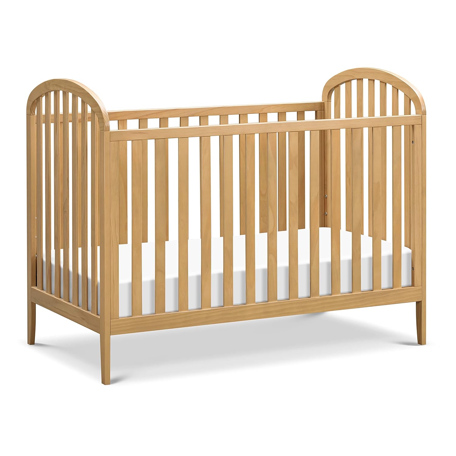 : DaVinci Beau 3-in-1 Convertible Baby Crib - GREENGUARD Gold Certified Crib- Convertible Crib to Toddler Bed and Daybed - Baby Bed w/ 4 Adjustable Heights - Wooden Crib - Honey : Baby