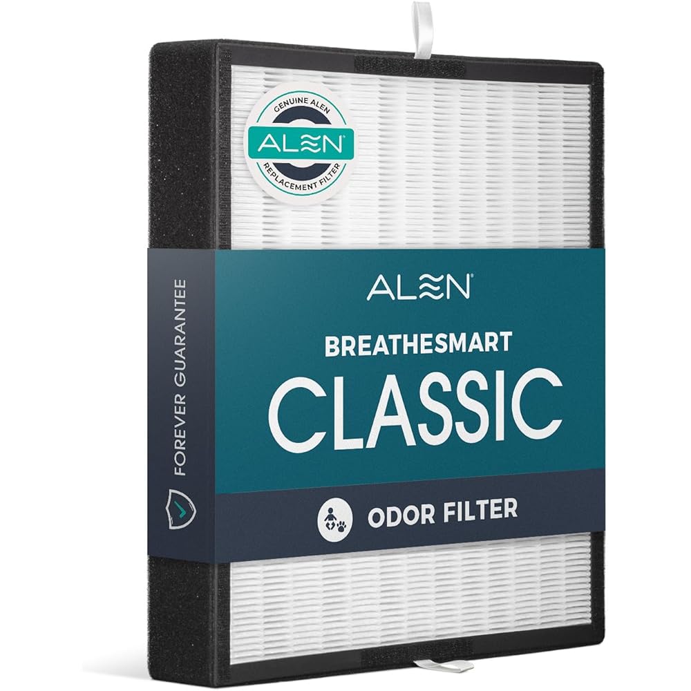 Alen Air Filter BF35-Odor Replacement HEPA Filter for BreatheSmart Classic Air Purifier - Captures Allergens & Mold + Pet Dander & Odors (1 Filter) : Automotive