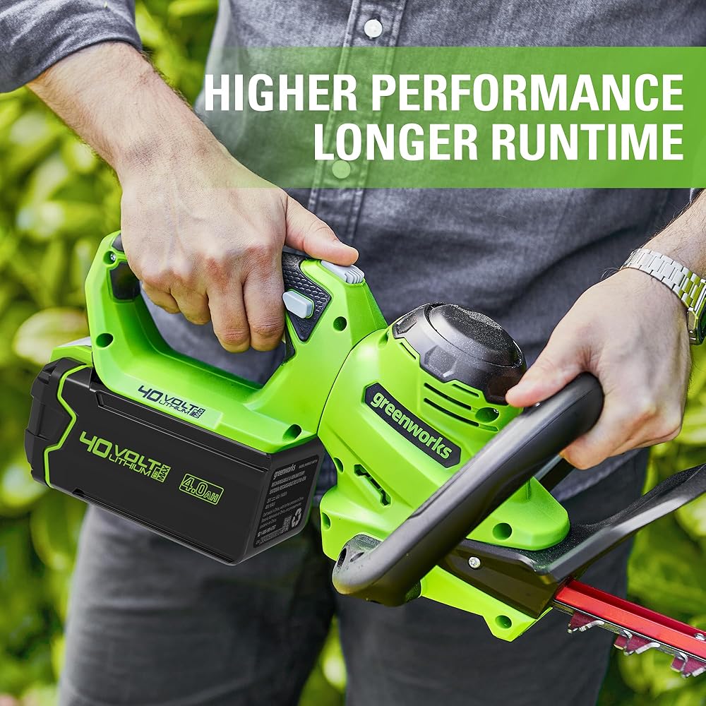 Greenworks 40V 4.0Ah Lithium-Ion Battery (Genuine Greenworks Battery / 75+ Compatible Tools) : Patio, Lawn & Garden