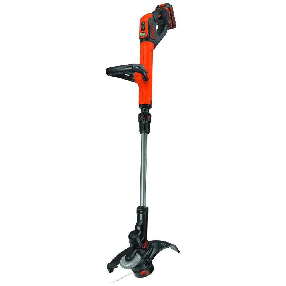BLACK+DECKER 20V MAX Cordless String Trimmer and Edger with Spool, Battery and Charger Included, 2 Speed, 12 Inch (LST522) : Patio, Lawn & Garden