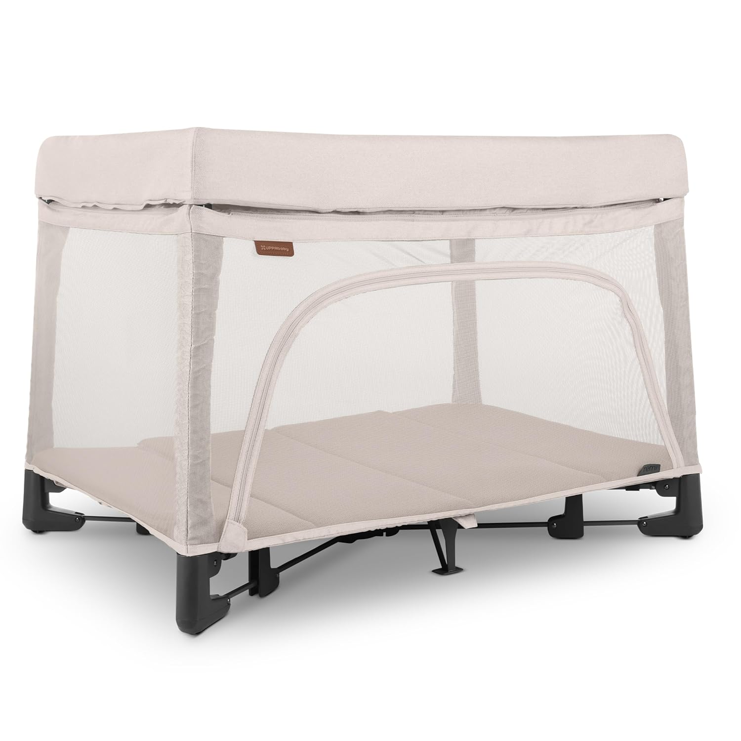 : UPPAbaby Remi Playard | Deluxe 3-in-1 Portable Playard, Bedside Bassinet + Travel Crib| Mesh Bassinet, Mattress, Organic Cotton Mattress Cover + Storage Bag Included | Charlie (Sand Mélange) : Baby