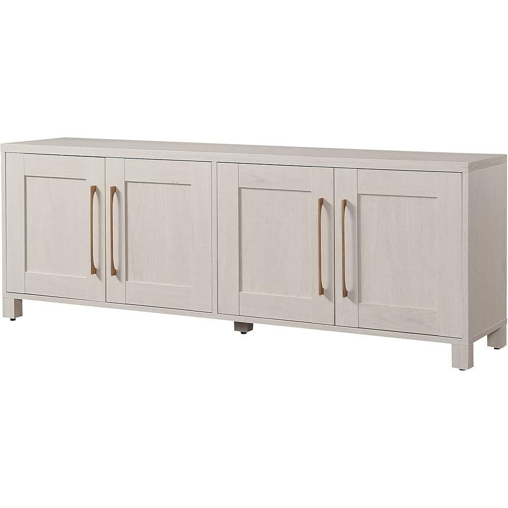 Henn&Hart Rectangular TV Stand for TV's up to 80