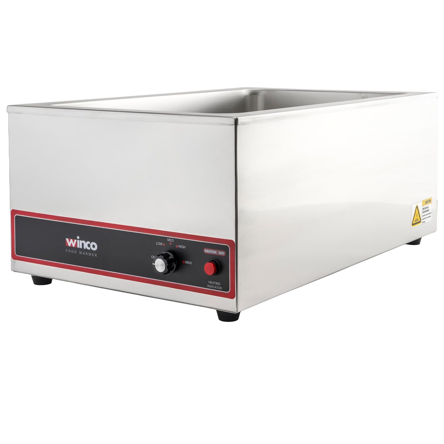 Winco FW-S500 Commercial Portable Steam Table Food Warmer 120V 1200W,Stainless Steel,Large : Industrial & Scientific