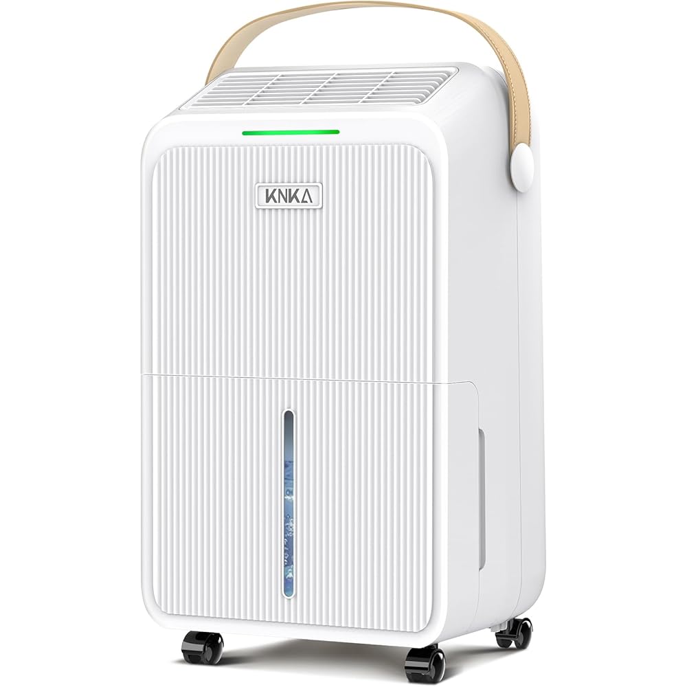 - KNKA 2500 Sq.Ft Dehumidifiers for Home with Drain Hose Max 34 Pints, Dehumidifier for Basement, Bedroom, Bathroom, Large Room, Three Modes, Intelligent Humidity Control, Dry Clothes, 24HR Timer