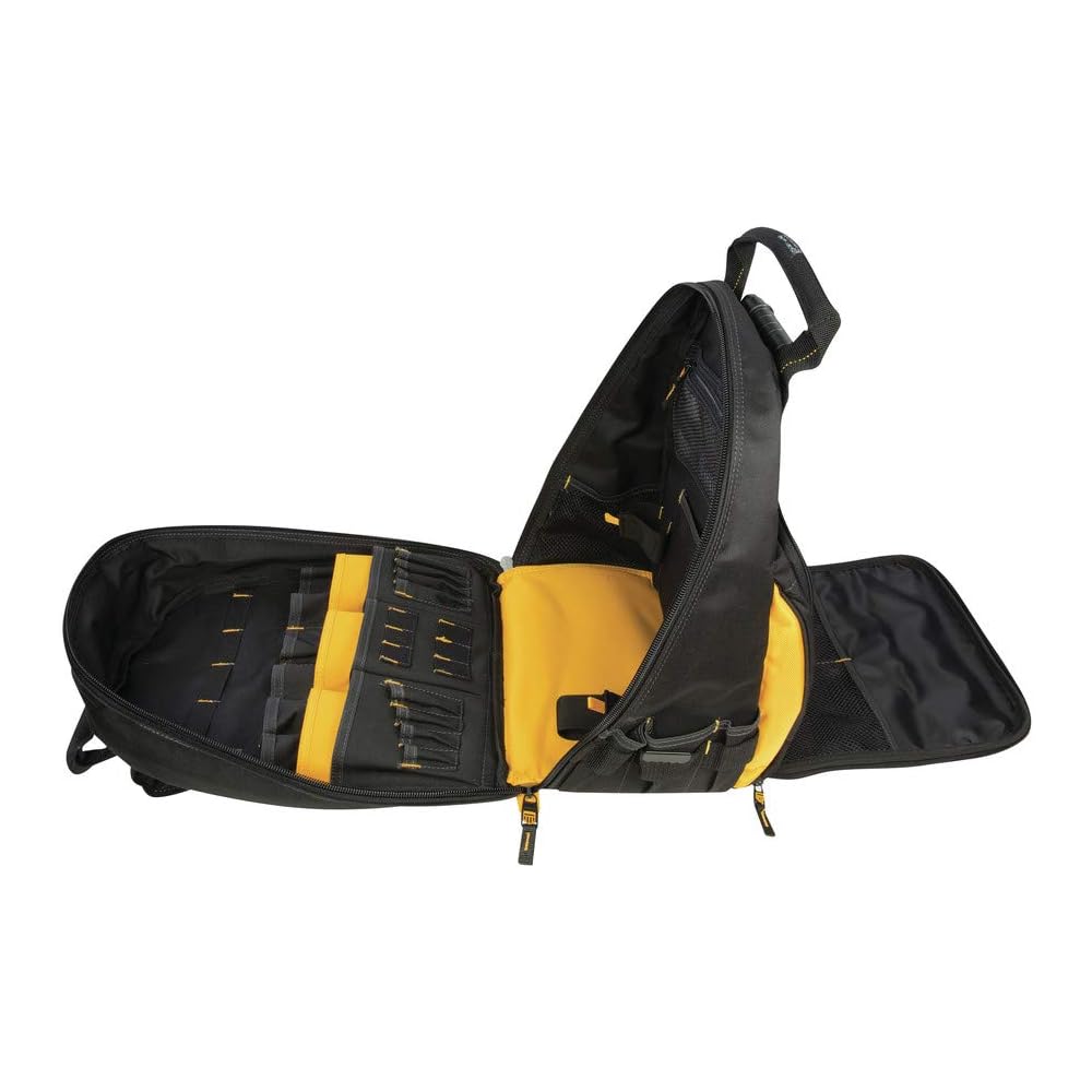 DEWALT DGL523 Lighted Tool Backpack Bag, 57-Pockets -