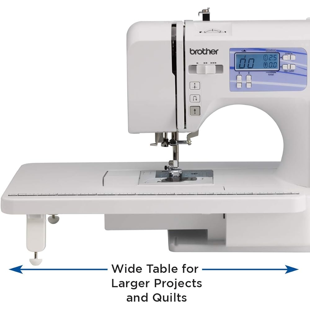 Brother HC1850 Sewing and Quilting Machine, 185 Built-in Stitches, LCD Display, 8 Included Feet