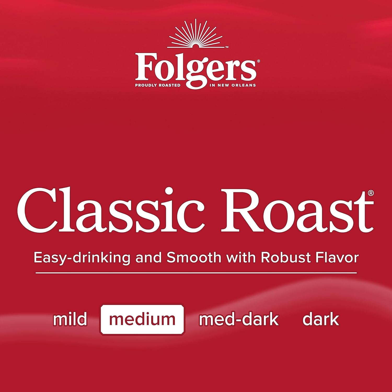 : Folgers Classic Roast Medium Roast Ground Coffee, 33.7 Ounces (Pack of 6) : Grocery & Gourmet Food