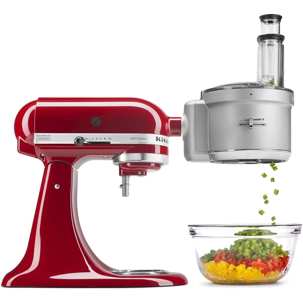 KitchenAid KSM2FPA Food Processor Attachment, Dicing Kit, Silver: Home & Kitchen