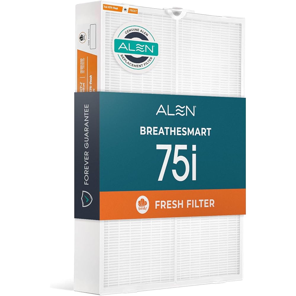 Alen Air Filter B7-Fresh Replacement HEPA Filter for BreatheSmart 75i Air Purifier - Captures Allergens & Mold + Odors & Smoke (1 Filter) : Tools & Home Improvement