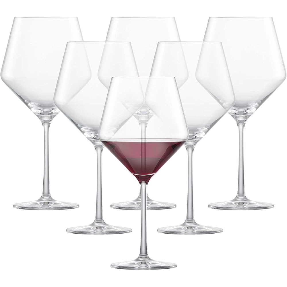 | ZWIESEL GLAS Pure Burgundy Red Wine Glass (Set of 6), Graceful Burgundy Glasses for Red Wine, Dishwasher-Safe Tritan Crystal Glasses, Made in Germany (23 Ounce): Red Wine Glasses: Wine Glasses
