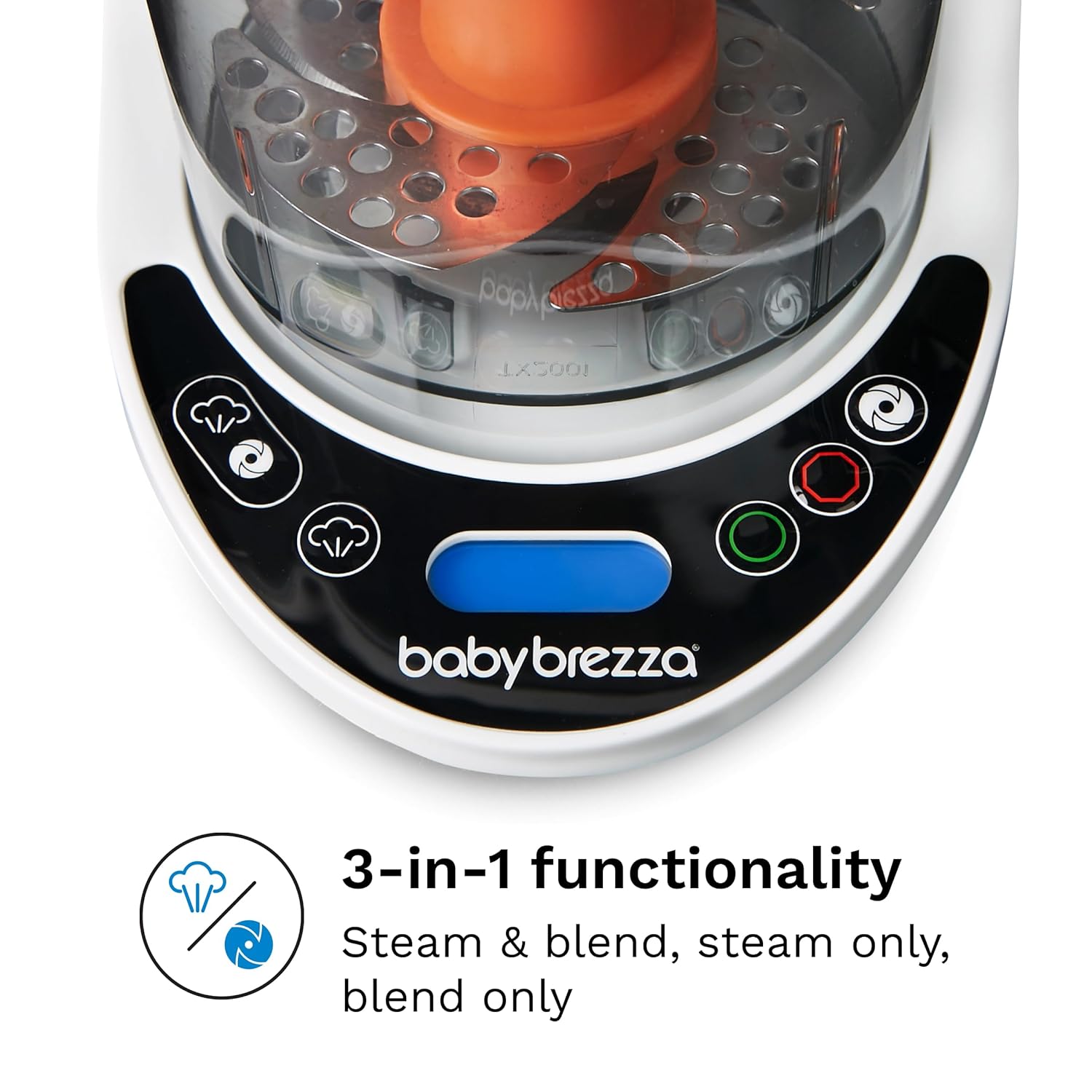 Baby Brezza One Step Baby Food Maker Deluxe – Auto shut Off, Dishwasher Safe Cooker and Blender to Steam + Puree Organic Food for Infants + Toddlers - Set of 3 Pouches + 3 Funnels : Home & Kitchen