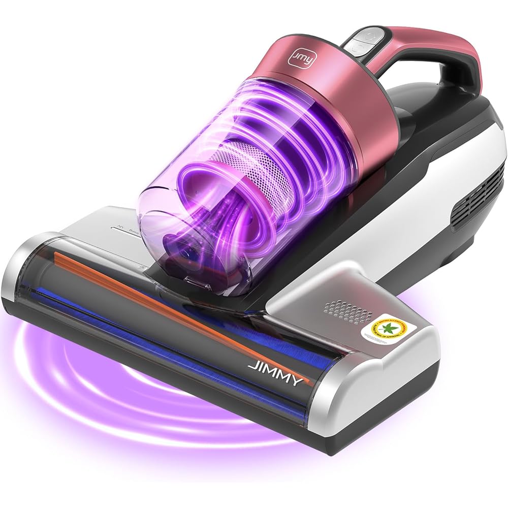 - Jimmy Mattress Vacuum Cleaner, Bed Vacuum Cleaner with UV-C Light & Ultrasonic, 15Kpa Suction 500W Powerful Handheld Vacuums for Dust & Pet Hair with HEPA (BX5 Pro, Corded)