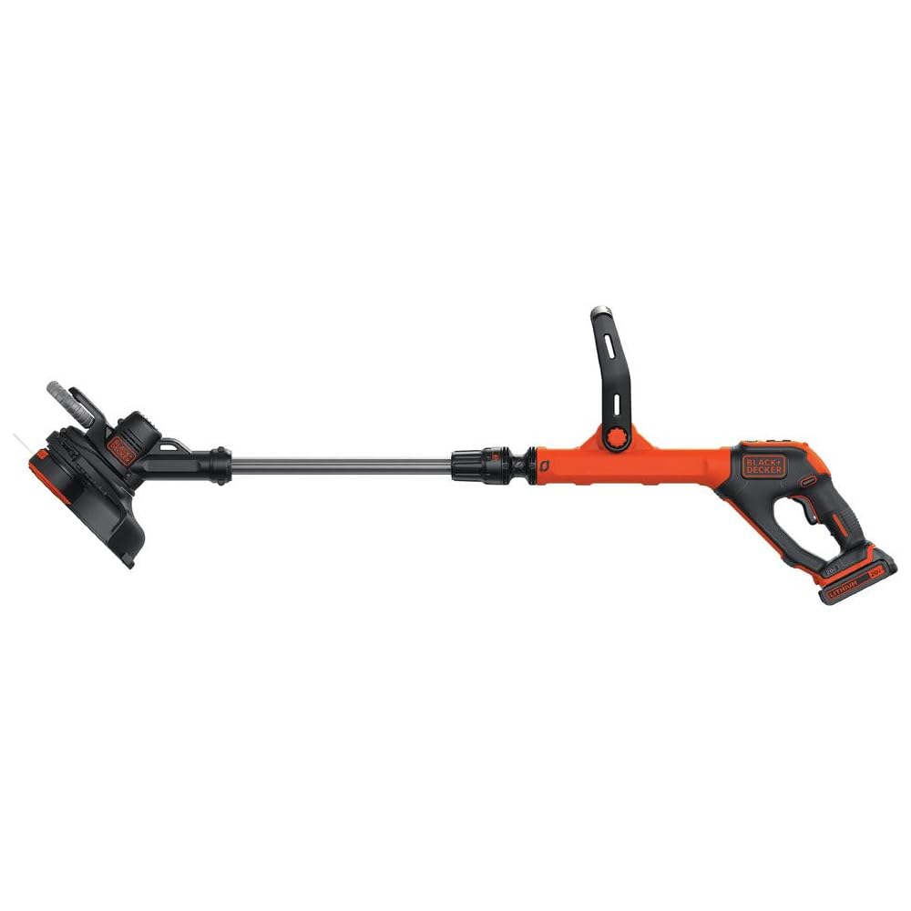 BLACK+DECKER 20V MAX Cordless String Trimmer and Edger with Spool, Battery and Charger Included, 2 Speed, 12 Inch (LST522) : Patio, Lawn & Garden