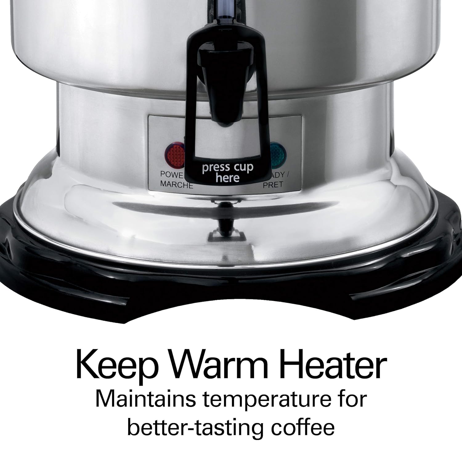| Hamilton Beach Commercial Coffee Urn & Hot Beverage Dispenser, 60 Cup Capacity, Polished Stainless Steel (D50065): Coffee Urns