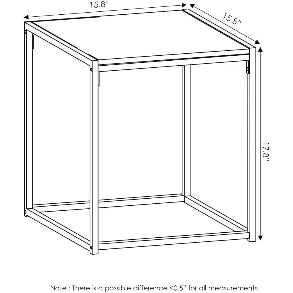 Furinno Camus Modern Living Room Coffee Table with 2 End Tables Set, French Oak Grey : Home & Kitchen